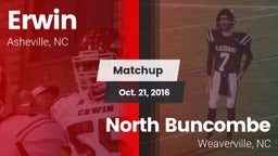 Matchup: Erwin vs. North Buncombe  2016