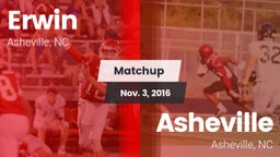 Matchup: Erwin vs. Asheville  2016