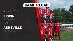 Recap: Erwin  vs. Asheville  2016