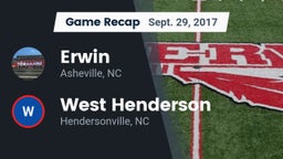 Recap: Erwin  vs. West Henderson  2017