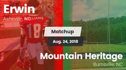 Matchup: Erwin vs. Mountain Heritage  2018