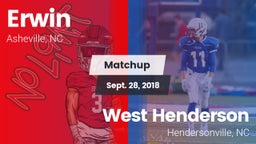 Matchup: Erwin vs. West Henderson  2018