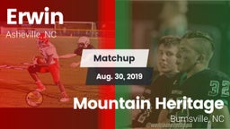 Matchup: Erwin vs. Mountain Heritage  2019