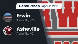 Recap: Erwin  vs. Asheville  2021