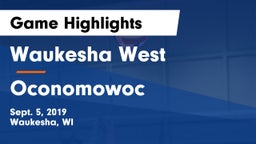 Waukesha West  vs Oconomowoc  Game Highlights - Sept. 5, 2019