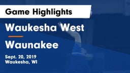 Waukesha West  vs Waunakee  Game Highlights - Sept. 20, 2019