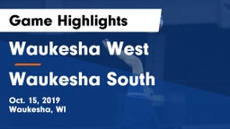 Waukesha West  vs Waukesha South  Game Highlights - Oct. 15, 2019