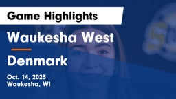 Waukesha West  vs Denmark  Game Highlights - Oct. 14, 2023