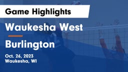 Waukesha West  vs Burlington  Game Highlights - Oct. 26, 2023