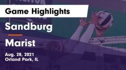 Sandburg  vs Marist Game Highlights - Aug. 28, 2021