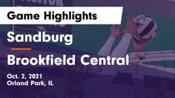 Sandburg  vs Brookfield Central Game Highlights - Oct. 2, 2021