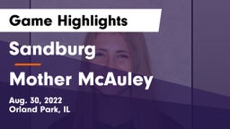 Sandburg  vs Mother McAuley  Game Highlights - Aug. 30, 2022