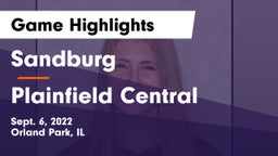 Sandburg  vs Plainfield Central  Game Highlights - Sept. 6, 2022