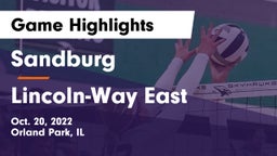 Sandburg  vs Lincoln-Way East  Game Highlights - Oct. 20, 2022