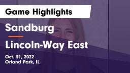 Sandburg  vs Lincoln-Way East  Game Highlights - Oct. 31, 2022