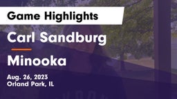 Carl Sandburg  vs Minooka Game Highlights - Aug. 26, 2023