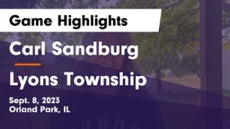 Carl Sandburg  vs Lyons Township  Game Highlights - Sept. 8, 2023