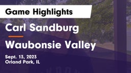 Carl Sandburg  vs Waubonsie Valley  Game Highlights - Sept. 13, 2023