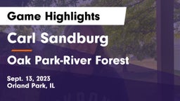 Carl Sandburg  vs Oak Park-River Forest  Game Highlights - Sept. 13, 2023