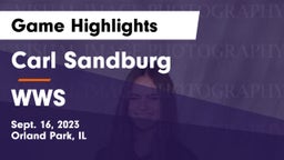 Carl Sandburg  vs WWS Game Highlights - Sept. 16, 2023
