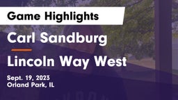 Carl Sandburg  vs Lincoln Way West Game Highlights - Sept. 19, 2023