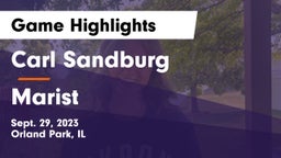 Carl Sandburg  vs Marist Game Highlights - Sept. 29, 2023