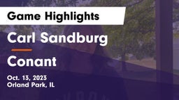 Carl Sandburg  vs Conant  Game Highlights - Oct. 13, 2023