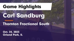Carl Sandburg  vs Thornton Fractional South  Game Highlights - Oct. 24, 2023