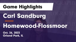 Carl Sandburg  vs Homewood-Flossmoor  Game Highlights - Oct. 26, 2023