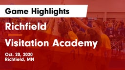 Richfield  vs Visitation Academy  Game Highlights - Oct. 20, 2020