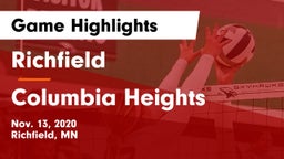 Richfield  vs Columbia Heights  Game Highlights - Nov. 13, 2020
