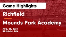 Richfield  vs Mounds Park Academy Game Highlights - Aug. 26, 2021