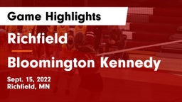 Richfield  vs Bloomington Kennedy  Game Highlights - Sept. 15, 2022