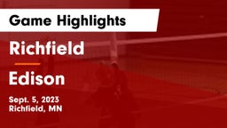 Richfield  vs Edison Game Highlights - Sept. 5, 2023