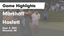 Marshall  vs Haslett  Game Highlights - Sept. 8, 2022