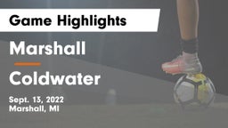 Marshall  vs Coldwater Game Highlights - Sept. 13, 2022