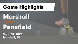 Marshall  vs Pennfield  Game Highlights - Sept. 20, 2022