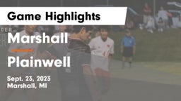 Marshall  vs Plainwell  Game Highlights - Sept. 23, 2023