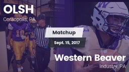 Matchup: OLSH vs. Western Beaver  2017