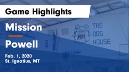 Mission  vs Powell  Game Highlights - Feb. 1, 2020