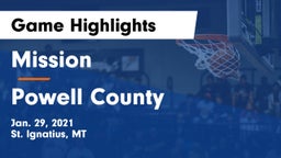 Mission  vs Powell County  Game Highlights - Jan. 29, 2021