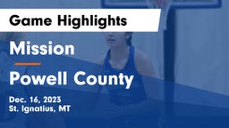 Mission  vs Powell County  Game Highlights - Dec. 16, 2023