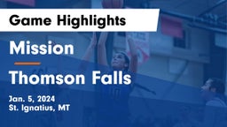 Mission  vs Thomson Falls Game Highlights - Jan. 5, 2024