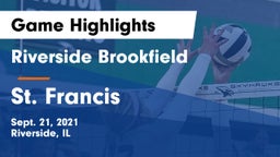 Riverside Brookfield  vs St. Francis  Game Highlights - Sept. 21, 2021