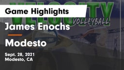 James Enochs  vs Modesto  Game Highlights - Sept. 28, 2021