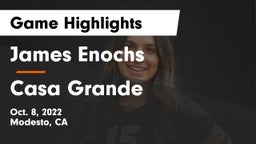 James Enochs  vs Casa Grande  Game Highlights - Oct. 8, 2022