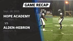 Recap: Hope Academy  vs. Alden-Hebron 2015