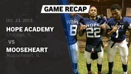 Recap: Hope Academy  vs. Mooseheart  2015