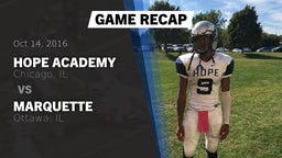Recap: Hope Academy  vs. Marquette  2016