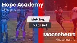 Matchup: Hope Academy vs. Mooseheart  2016